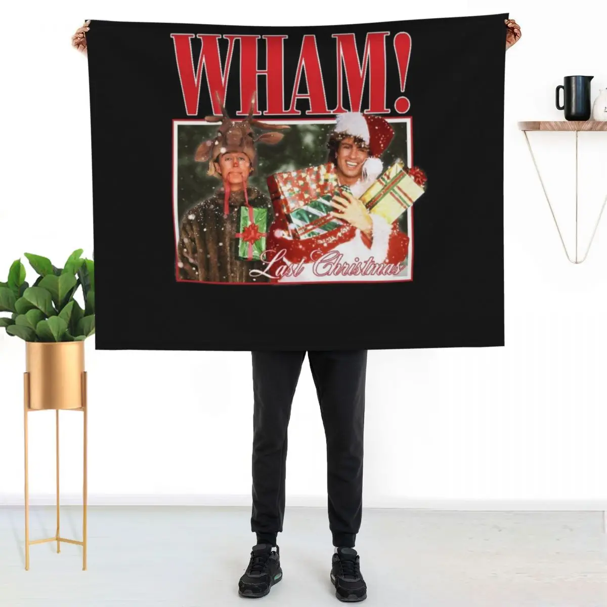 Last Christmas Throw Blanket Warm Napping Blanket for Office Couch Bed