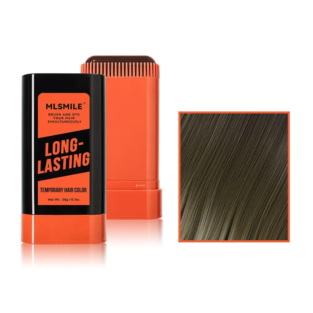 Zwarte Eenmalige Haarverf Pen Instant Grijze Worteldekking Haarkleur Crème Penicl Haar Tijdelijke Cover Wit Fast Up Stick S8y7