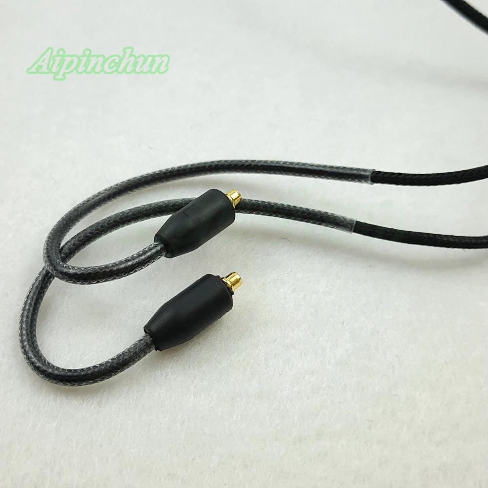 Aipinchun mmcx kopfhörer weiches ersatz kabel mit lautstärke regler für shure se215 se315 se425 se535 se846 t100