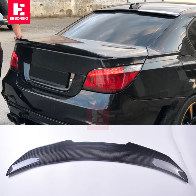 E60 5 Series PSM-style Real Carbon Fiber /FRP Car-styling Sporty Rear Wing Spoiler for BMW E60 M5 5-Series 2005-2010 Spoiler