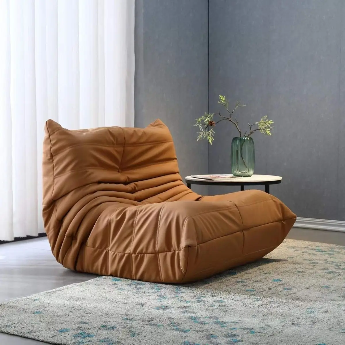 Just Sofa jacket cover Single Sofa Lazy Couch Tatami Living Room Bedroom Lovely Leisure Single Chair Reading Chair Balcony