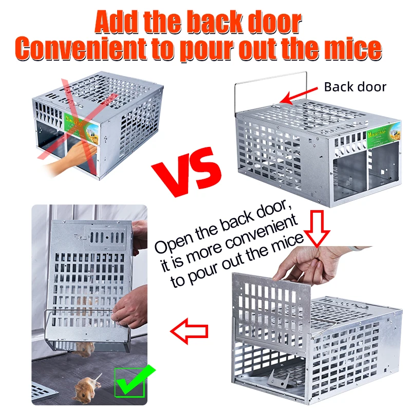 Mice Rodent Catcher Mousetrap cage Pest Reject Rat trap Cage