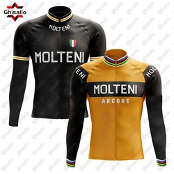 Long Sleeve Cycling Jersey for Men, Bicycle Team, Bike Wear, Premium Cycle Clothes, MTB, Summer and Winter, New