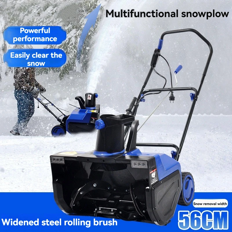 Electric Snowplow Hand-pushed Snow Sweeper Snow Shovel Electric Snow Blower For courtyard Street Snow Removal Thrower Sweeper