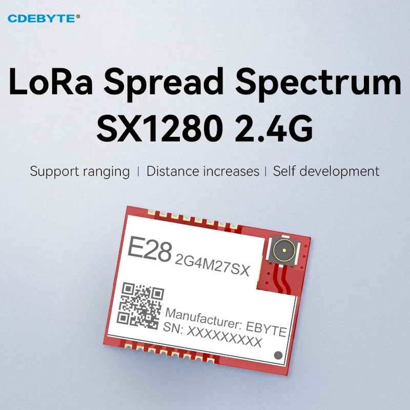 SX1280 SPI High-Speed LoRa Spread Spectrum Module 2.4GHz CDEBYTE E28-2G4M27SX Secondary Development 27dBm SMD Wireless Ranging