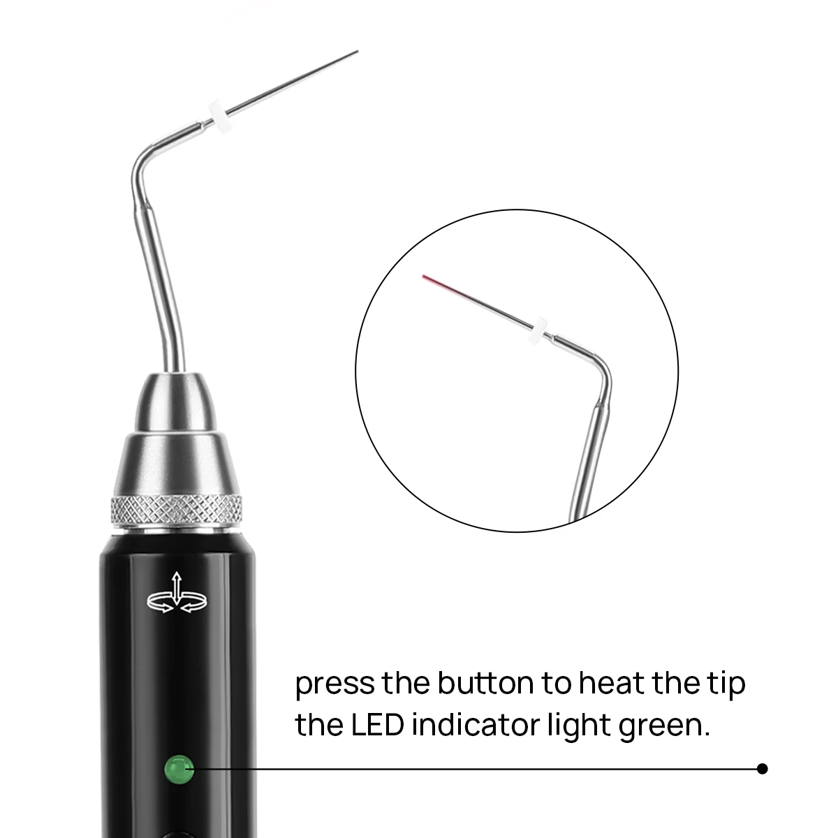 AZDENT Dental Cordless Gutta Percha Obturation System Endo Heated Pen 2 Tips Lab 3 Seconds Rapid Heating Endodontic Root Tools