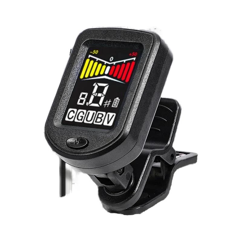 Clip-On Chromatic Guitar Tuner Electric Charging Plastic Stringed Instruments Parts Guitar & Bass Accessories