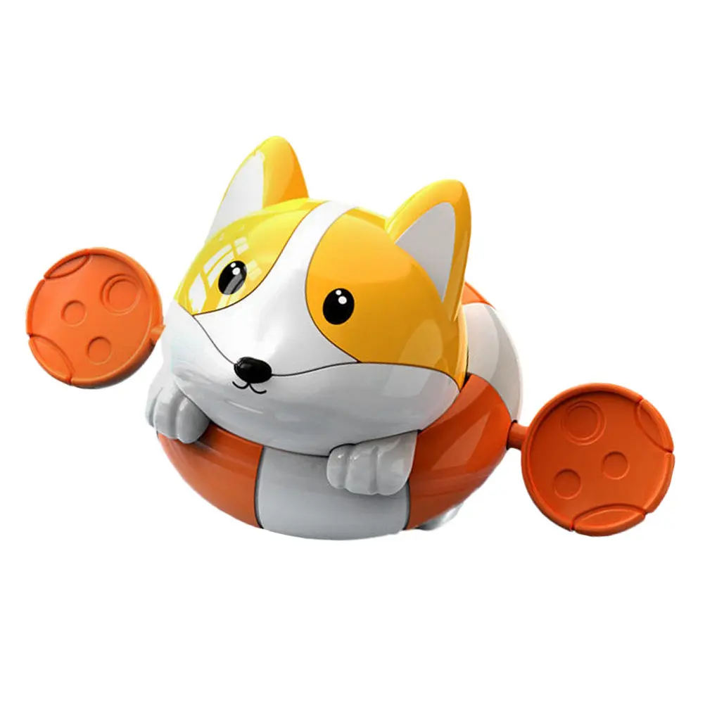 Corgi Shape Bath Plaything Exquisite Workmanship Smooth Surface Lightweight Safe Infant Bathtub Water Game Bath Toy