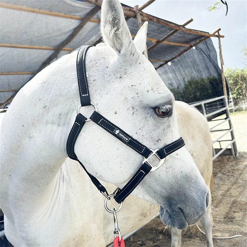 

PU Leather Horse Bridle Headstall – Adjustable Equestrian Pony Bridle Set Horses – Durable Riding Tack Accessories