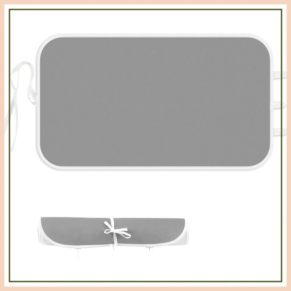 

Portable Ironing Mat for Anywhere Use - Heat Resistant, 3mm Padding, Ideal for Steam Pressing on Tabletop or Bed