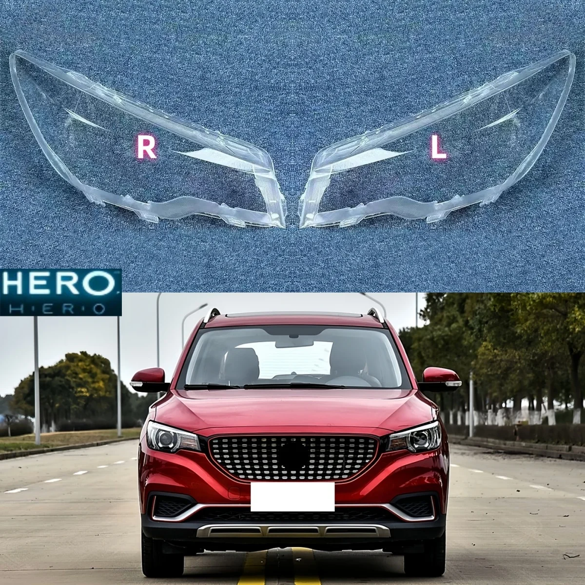 

For MG ZS 2017 2018 2019 Headlight Cover Transparent Headlamp Shell Lamp Shade Lens Replace Original Lampshade Plexiglass