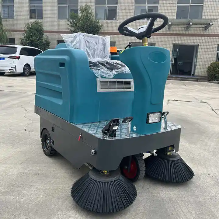 Factory Direct Sale Ride-on Floor Scrubber 3-4h Work Time Floor Scrubber Warehouse Cement Floor Washing Machine