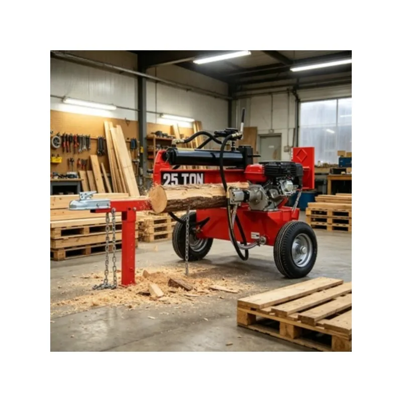 Automatic Electric Log Splitter Hydraulic Wood Splitter Heavy Duty Firewood Processor Machine Fast Cutting for Commercial Use