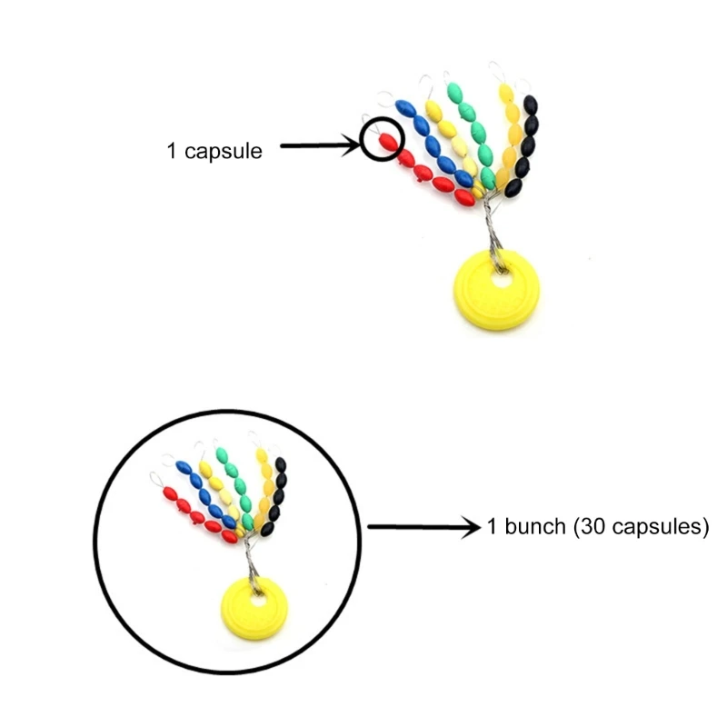 Ovals Fishing Float Bobbers Stopper Float Sinkers Stops Rig Buffer Connector