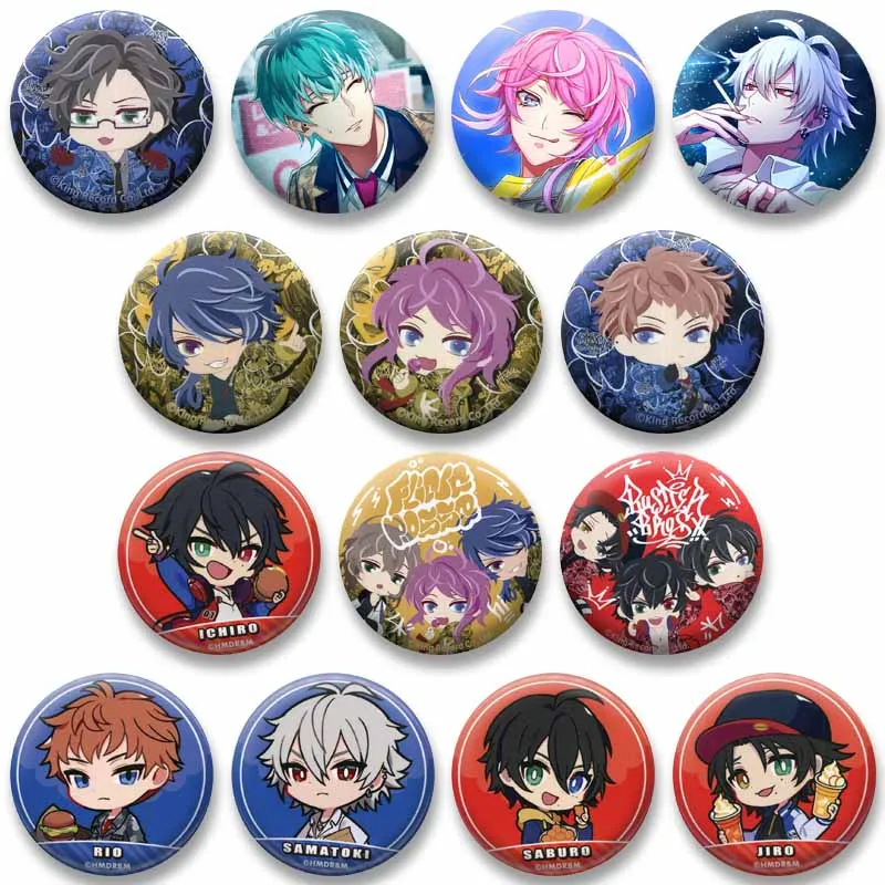 Anime Game Hypnosis Mic Division Rap Battle Brooch on Bag Shirt Accessories Cartoon Samatoki Ramuda Badge Collectible Lapel Pins