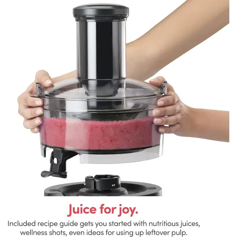Juicer Centrifugal Juicer Machine for Fruit,Vegetables, and Food Prep, 27 Ounces/1.5 Liters, 800 Watts Gray NBJ50100