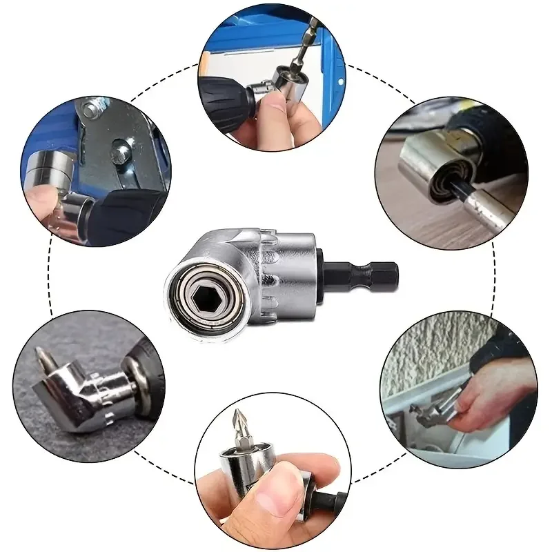 105-Degree Angle Electric Corner Driver, Electric Screwdriver, Hardware Tool Accessories, Angle Electric Device, Universal Flexible Shaft Angle Screwdriver Bit