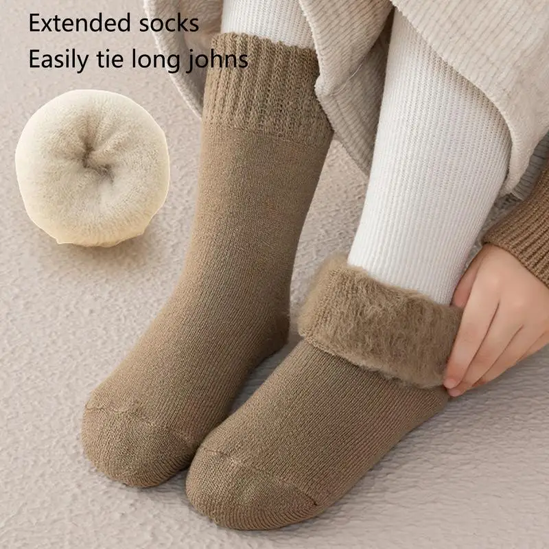 Kids Winter Socks Girls Winter Socks Comfortable Kids Thermal Socks Thermal Crew Socks Beautiful Boys Winter Socks For Winter