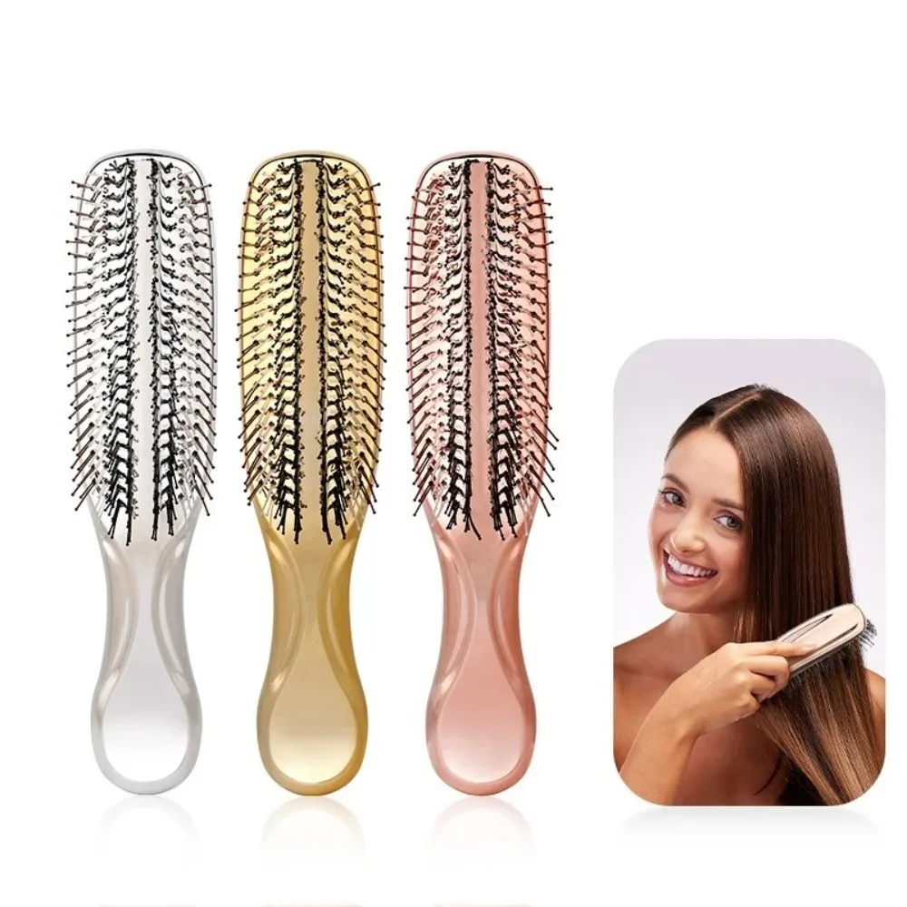 Upscale Luxury Style Massage Comb Fine Air Cushion Comb Large Comb Electroplated Crafted Wet And Dry Hair Combs