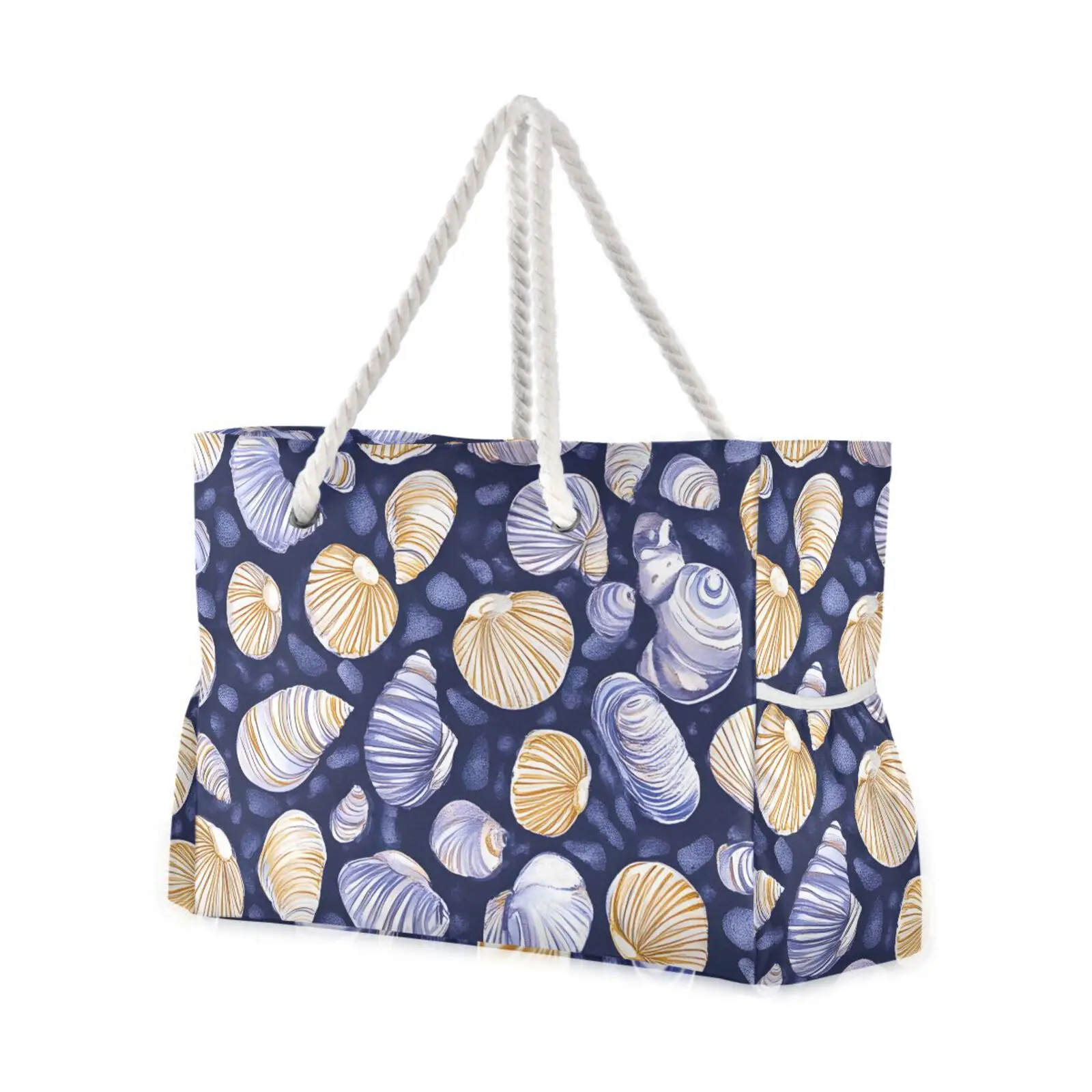 

Top Brand Women Bags Bolso 2025 New Fashion Women's Large Capacity Beach Handbag Conch print Shoulder Handbag Luxury