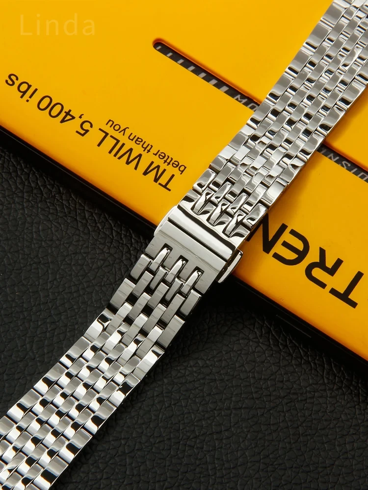 For Tissot Le Locle T41/T006 Stainless Steel Watch Strap 1853 Men\'s Watch Bracelet 19mm Watch Steel Band Accessories