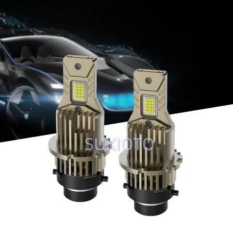 2PCS SUKIOTO GENUINE D2S D2R D4R D4S LED Car Headlight 1:1 Canbus HID D2 D4 Xenon Bulb 120W D2S Auto Lamp Light 6500K Plug&Play 10 best sales led t1 - №4