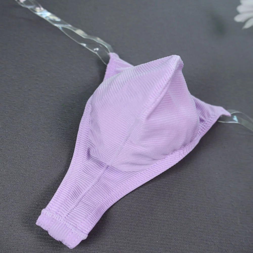 

Men Solid Transparent Thin Band Brazilian Underwear Thong Breathable Sexy Lingerie Gay Sissy Pouch Brief Lingerie Underpants Men