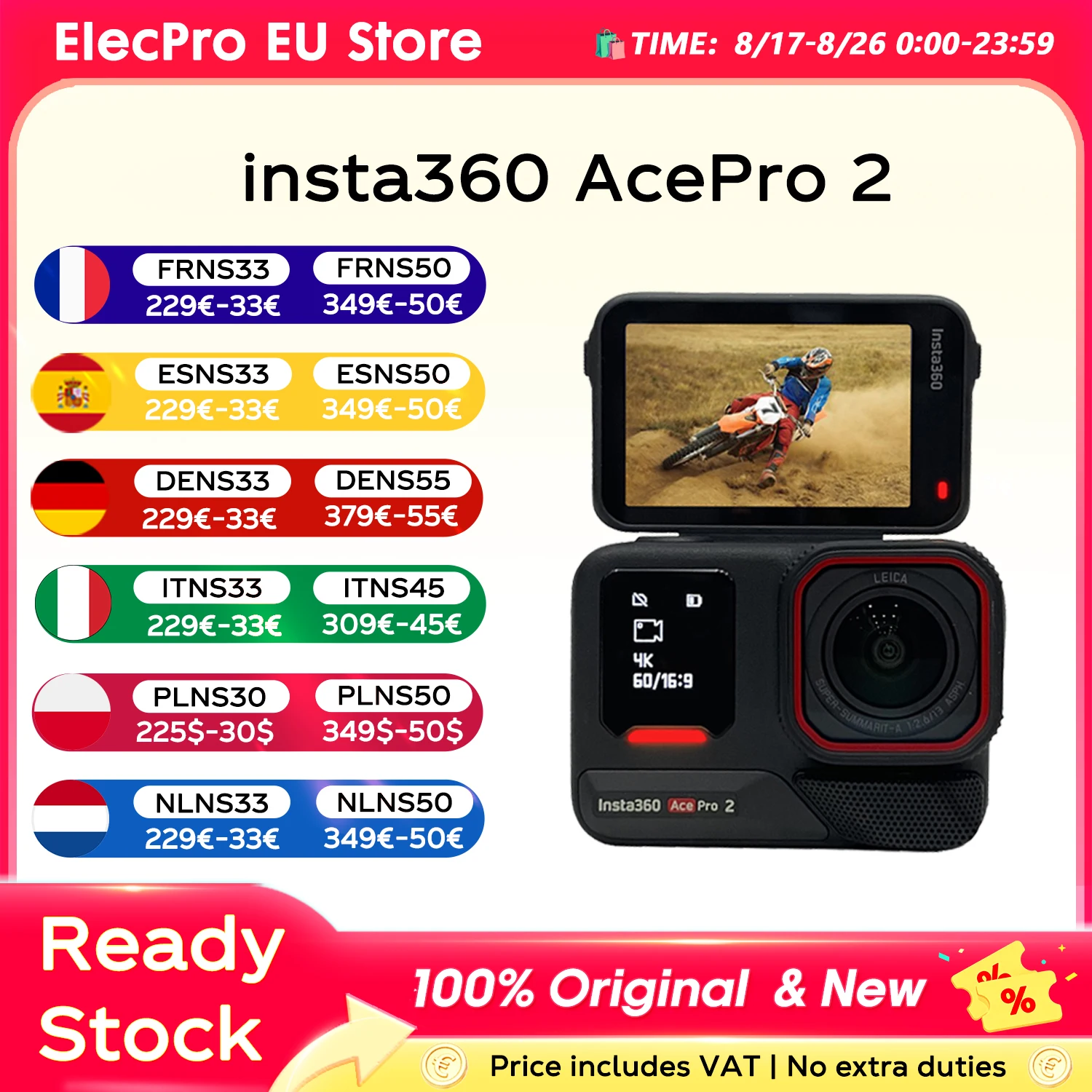 Insta360 Ace Pro 2 8K — doppio chip AI contro il sensore singolo delle rivali
