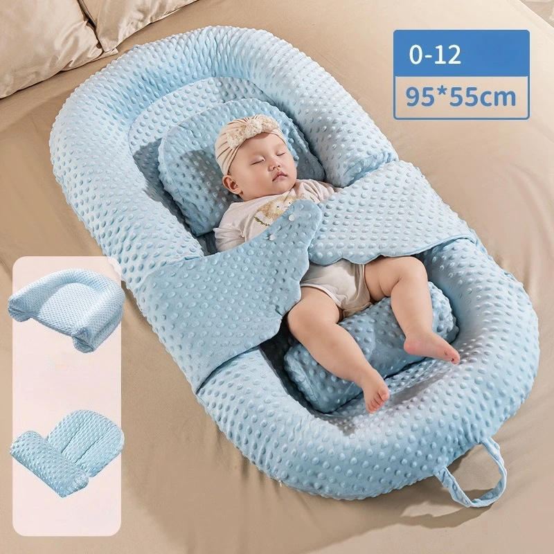 Newborn Baby Anti Startle Sleep Pillow Anti Spitting Slope Pillow High-quality Cotton Crib Soothing Sleeping Tool Feeding Tools