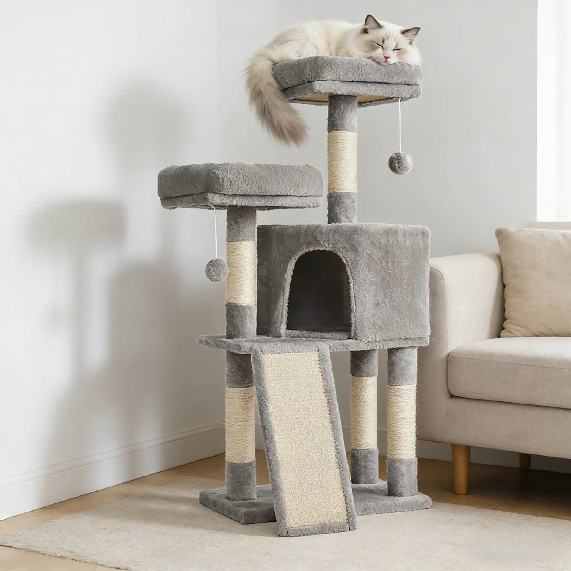 

Supplies Things Cat Tower Accessories Toys Sandbox Large Cat Tower Towers Indoor Tree Post Rascador Para Gato Things For Cats