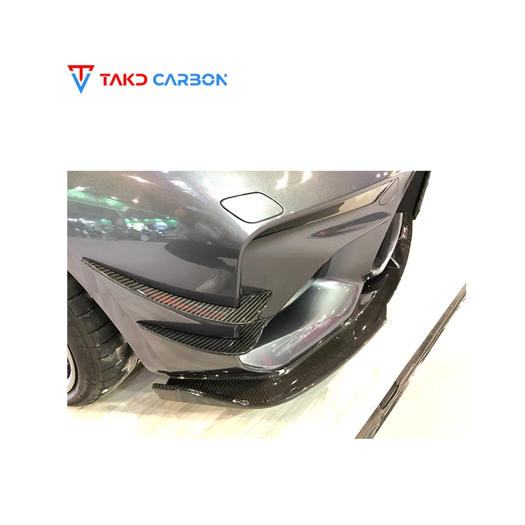 

TAKD Carbon Perfect Fitment Aerodynamic Dry Carbon Fiber Bumper Canards Universal Rear Spoilers for bmws M2 F87