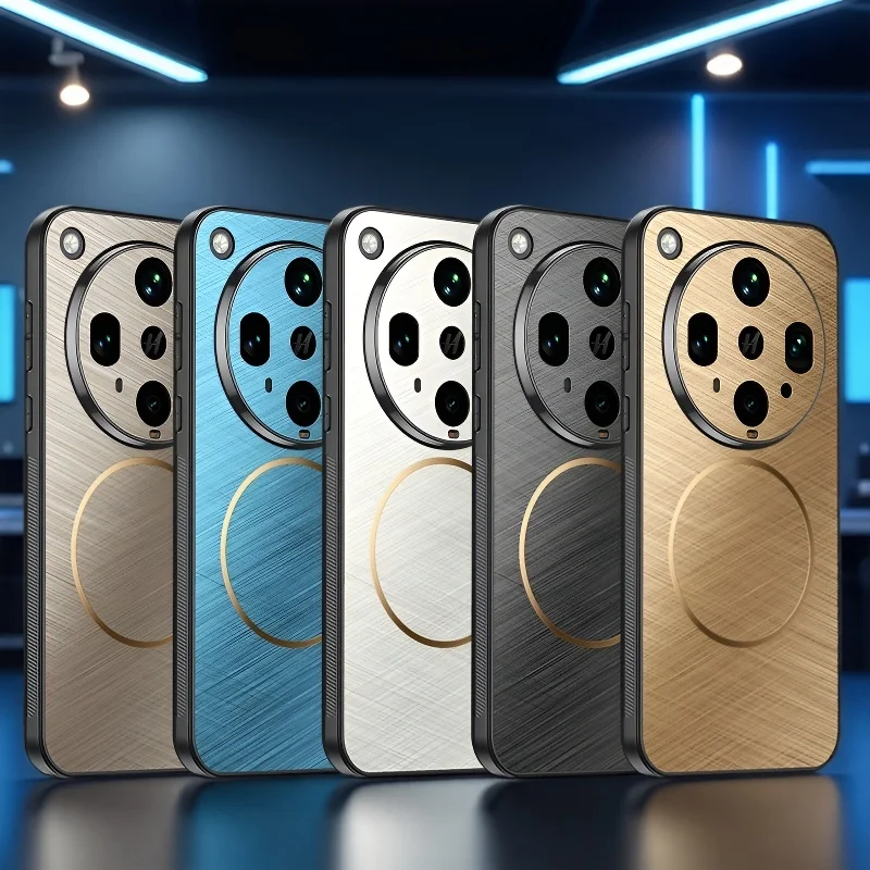 

New Gold Wire Magnetic Phone Case Compatible FindX8ULTRA X8PRO Luxury Protective Case