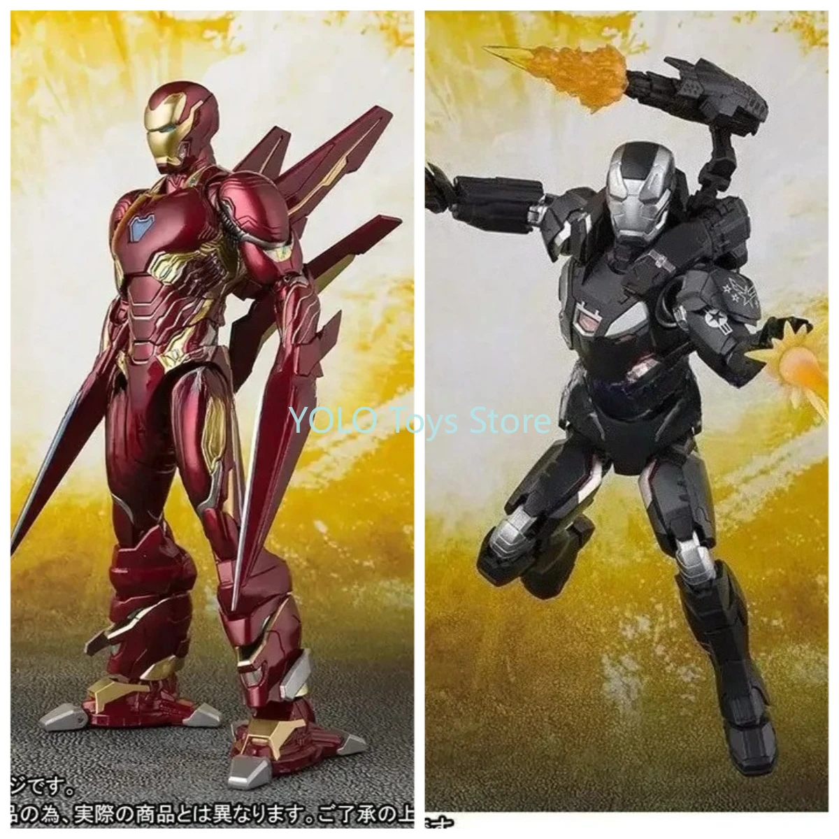 

Bandai Original MODEL KIT SHF Infinity War War Machine Anime Action Figure Model Toys Model Gifts For boys Collectibles
