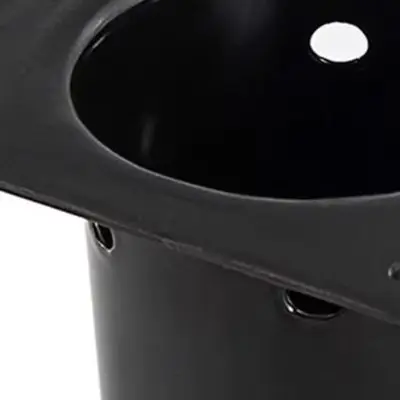 Enamel Fire Pot 12.7x12.7CM For Black Iron Charcoal Chimney For Starter Grill Box With Ignition Rod Rustproof Ventilation For