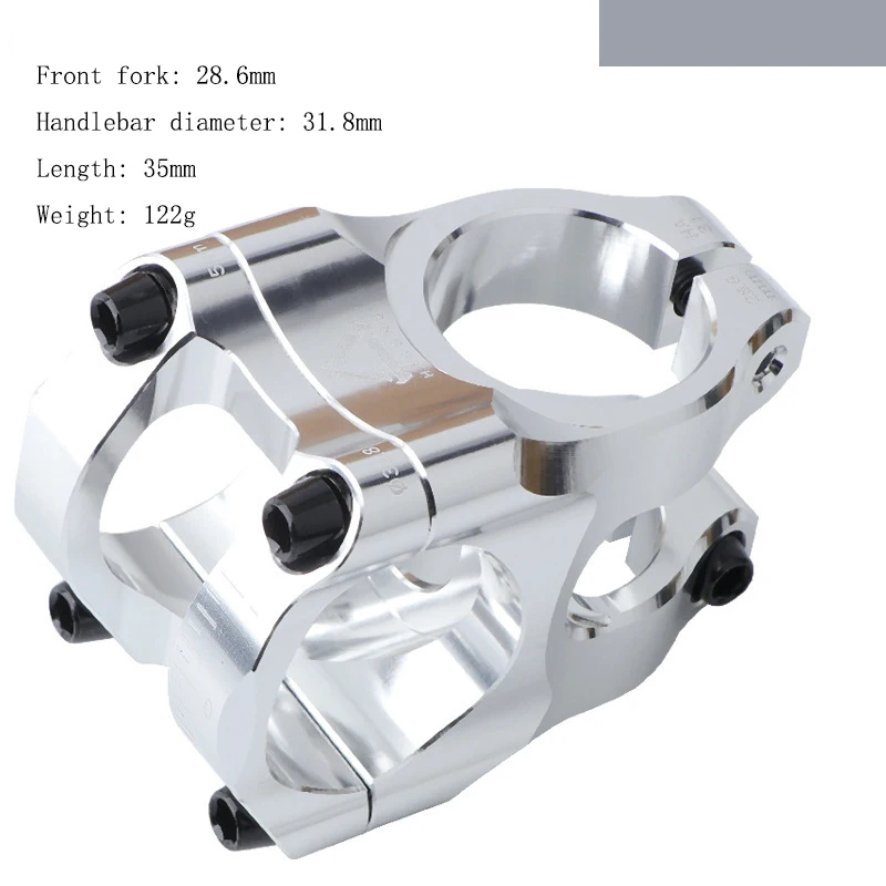 HASSNS Mountain Bike Stem 35mm Road Bicycle Short Power Mtb Power Stem Rod Handlebar Table Adjustable Stem
