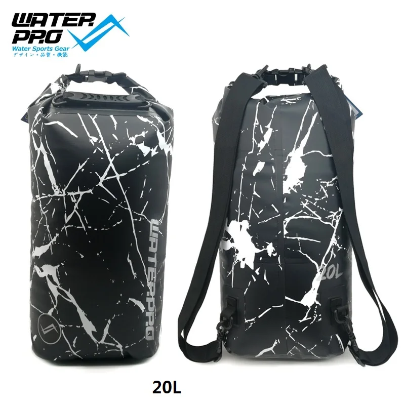 

Water Pro Marble Two Strap Dry Bag 10L 15L 20L With Waterproofing Membrane Scuba Diving Snorkeling Swimming Water Sports