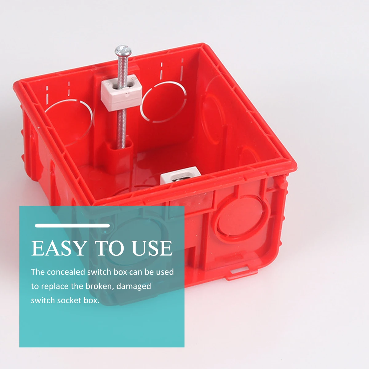 

4 шт. скрытая розетка из материала премиум-класса, прочная пластиковая скрытая коробка для домашнего использования, практичная замена