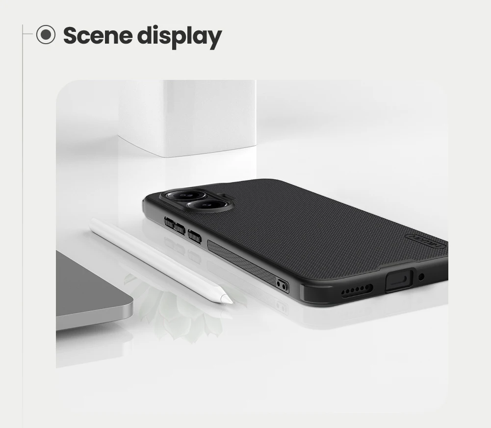 Чехол для Poco F7 NILLKIN, встроенный чехол для Poco F7, высококачественный суперматовый чехол из матового щита, матовый чехол для ПК