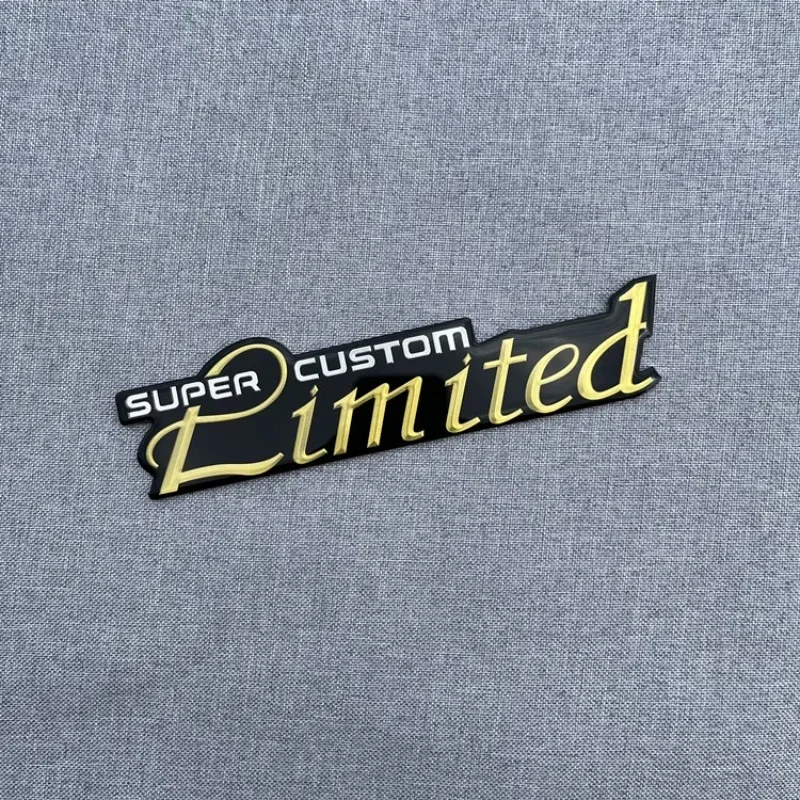 

Metal Super Custom Limited Logo Car Body Trunk Sticker Badge Decal for Lexus Jeep Honda Jaguar Toyota Hyundai Ford Haval Audi