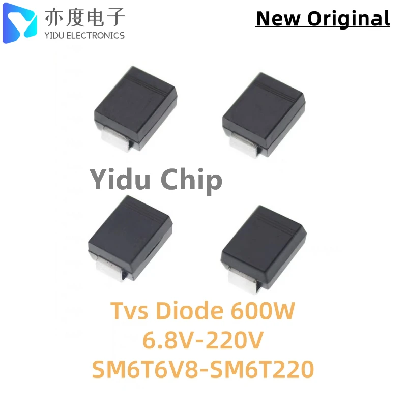 

50pcs/lot TVS Diode SMB SM6T6V8CA LE 6.8V SM6T7V5CA LG 7.5V SM6T10CA LP 10V SM6T12CA LT 12V SM6T15CA LX 15V 600W DO-214AA