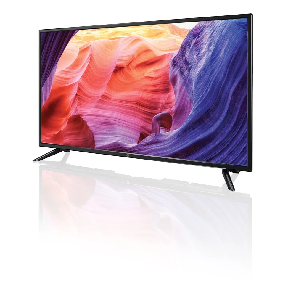 تلفزيون DLED 40 بوصة 1080 بكسل عالي الدقة قابل للتركيب على الحائط HDMI USB مكون مدخلات مكبرات صوت ستيريو ميزات مشغل الوسائط