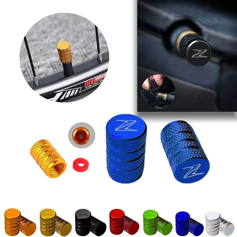 

For Z250/300/400/500 Z650 Z750 Z800 Z900 Z1000/R Z H2 Universal Aluminum Valve Stem Caps,for Auto & Motorcycle,bicycle Wheels