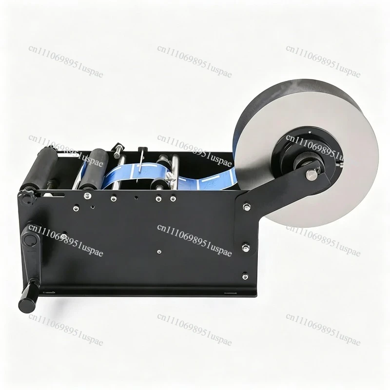 Hand labeling machine, manual round bottle labeling  transparent self-adhesive l , small simple