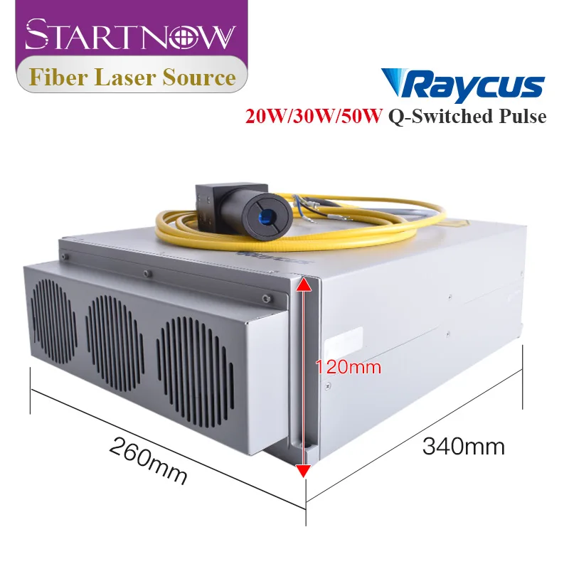 Startnow Raycus 50W RFL-P30QS 20W Fiber Laser Source For DIY Engraving Cutting Machine Jewelry Gold Silver Ring Bracelet Metal