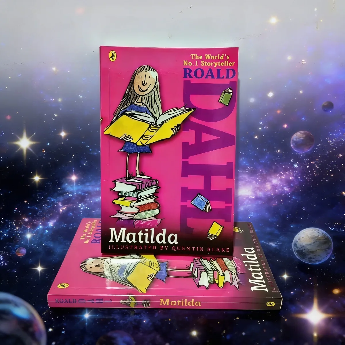 ماتيلدا بقلم رولد دال |   المصور بقصة كوينتين بليك الخيالية للأطفال النسخة الإنجليزية كتاب أدبي مضحك للأطفال