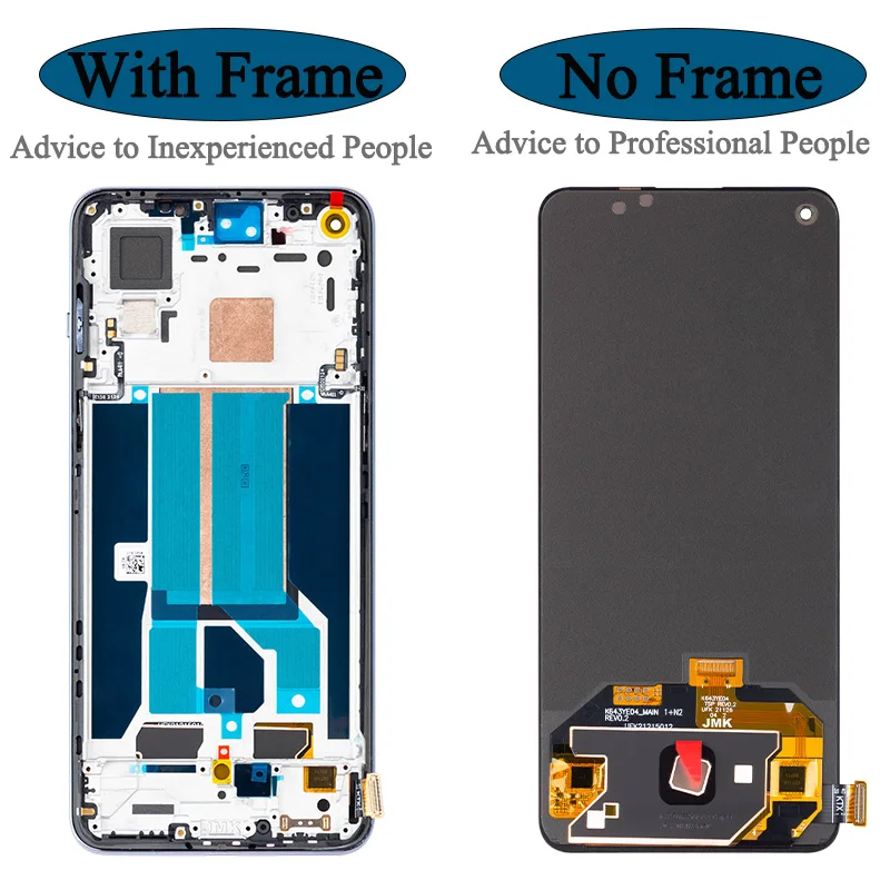 100% Tested Premium Display For OnePlus Nord 2 5G LCD Display Touch Screen Digitizer Assembly Replacement Parts DN2101 DN2103