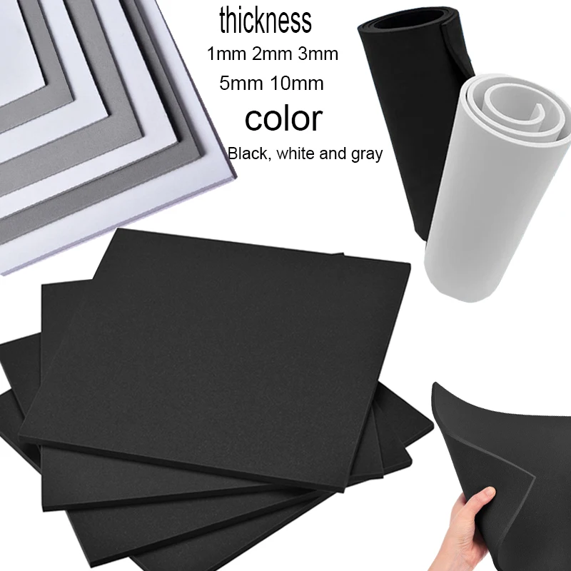Placa de Espuma Eva para Bordado Handmade Model Making Material Sound Absorbing Noise Cores Espessura mm mm mm mm 10 mm 1pc