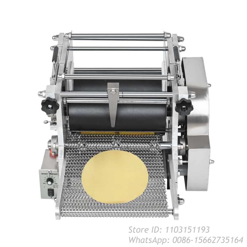 Thickness Adjustable 5~17cm Commercial Automatic Tortilla Making Machine Corn Tortilla Maker for Food Processing Bakery