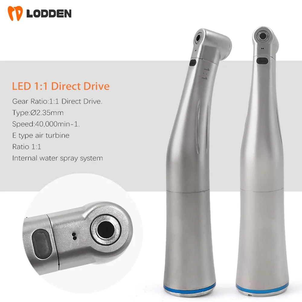 Dental Low Speed Handpiece L050-CL LED Optic 1:1 1:5 20:1 Inner Channel Push Button Dentistry Materials High Quality Equipment