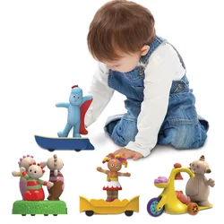 In The Night Garden Iggle Piggle Upsy Daisy Makka Pakka Tombliboos Plastic Toy Small Pull Back Car Birthday Gift